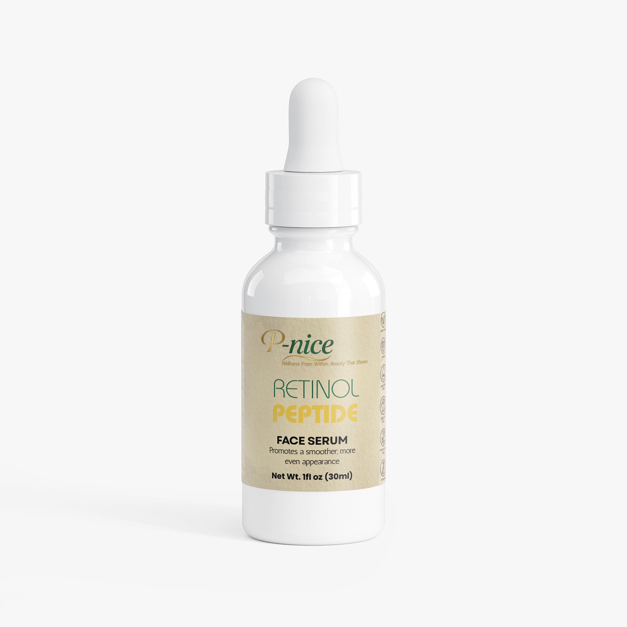 P-NICE Retinol and Peptide Face Serum smoothing lightweight night serum